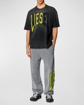 Men's T-WASH-N Logo Applique T-Shirt