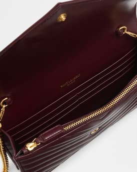 Small YSL Wallet on Chain in Quilted Leather 