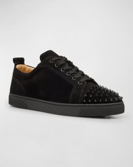 Men's Louis Junior Spikes Leather Low-Top Sneakers