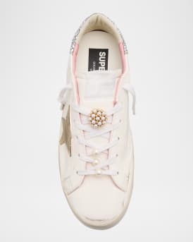 Superstar Pearly Glitter Low-Top Sneakers