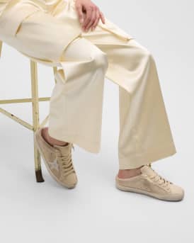 Sabot Mixed Leather Slide Sneakers