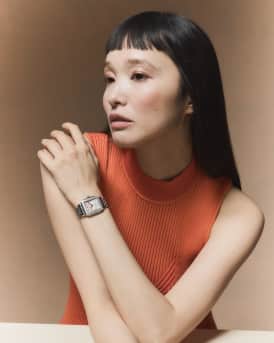 Deco Mid Diamond Watch, Apricot