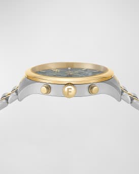 Men's Duo Chrono Two-Tone Bracelet Watch, 42mm