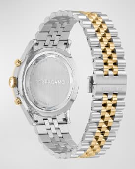 Men's Duo Chrono Two-Tone Bracelet Watch, 42mm
