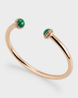 Possession 18K Rose Gold & Malachite Cabochon Bracelet