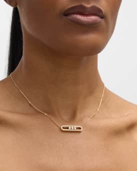 MOVE PAVE DIAMOND NECKLACE