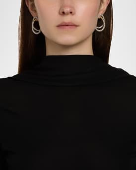 Solanales Crystal Spiral Post Earrings