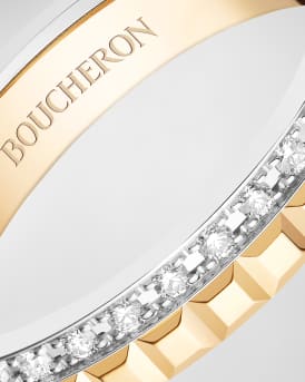 Yellow Gold and White Gold Quatre Diamond Ring, EU 59 / US 8.75