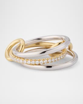 Sonny Two-Tone Ring with Diamonds