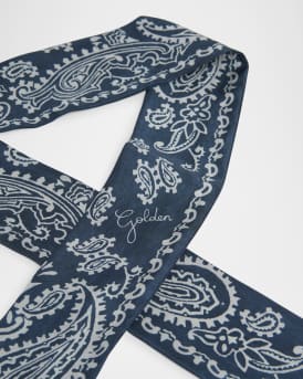 Journey Paisley Silk Twill Scarf 