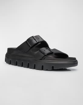Arizona Exquisite Leather Dual-Buckle Platform Sandals