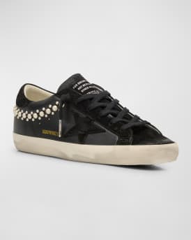 Superstar Pearly Stud Leather Low-Top Sneakers