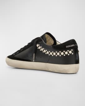 Superstar Pearly Stud Leather Low-Top Sneakers