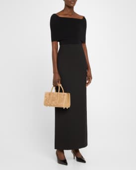 Paloma Loubinthesky Spike Suede Top-Handle Bag