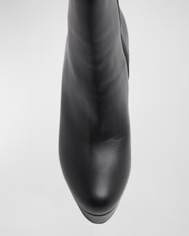 Loo Leather Red Sole Platform Booties