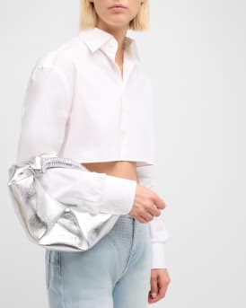 Lopsy Metallic Top-Handle Bag