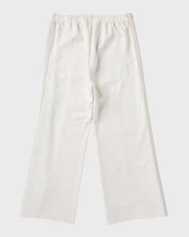 Girl's Wide Leg Logo-Print Track Pants, Size 4-12