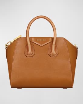 Antigona Mini Top-Handle Bag in Shiny Tumbled Leather