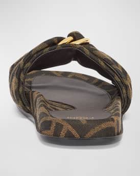 FF Jacquard Flat Slides 
