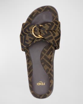 FF Jacquard Flat Slides 