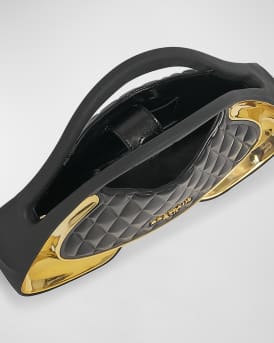 Jolie Madam Small Top-Handle Bag in Quilted Faux Leather