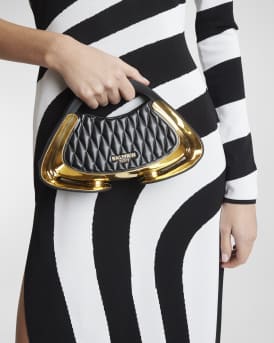 Jolie Madam Small Top-Handle Bag in Quilted Faux Leather