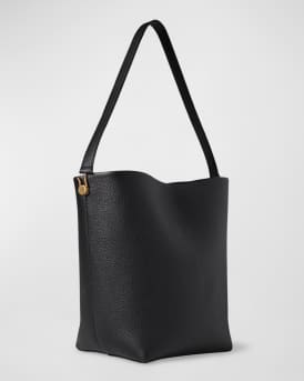 Hook Small N/S Tote Gold in Lux Grained Calfskin