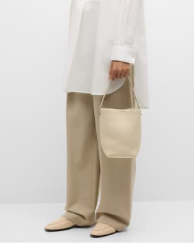 Hook Small N/S Tote Gold in Lux Grained Calfskin