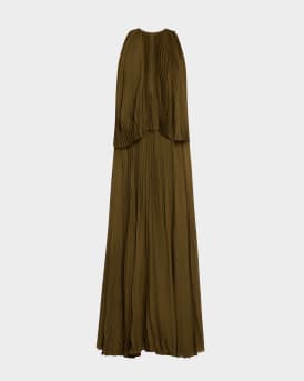 The Hallett Pleated Two-Tiered Dress