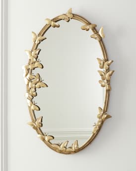 Oval Butterfly Mirror 