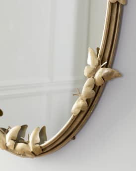 Oval Butterfly Mirror 