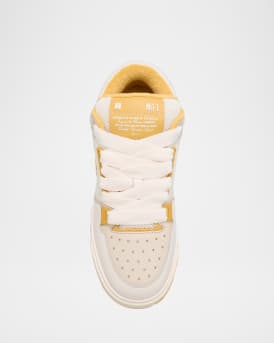Men's MA-1 Leather & Mesh Low-Top Sneakers