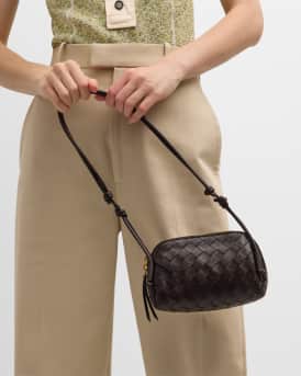 Zip Leather Pouch Shoulder Bag