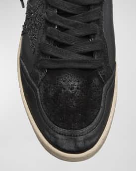 Ball Star Glitter Leather Low-Top Sneakers