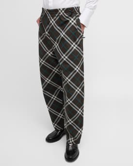 Men's IP Check Elastic-Waist Pants