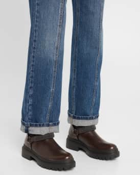 Monili Moto Lug Sole Ankle Boots