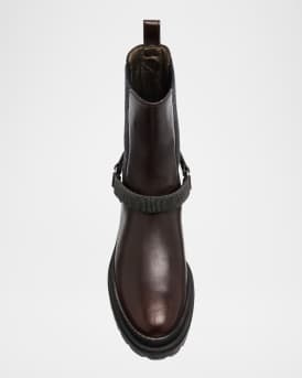 Monili Moto Lug Sole Ankle Boots