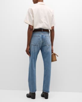 90s Pinch Waist High-Rise Straight Jeans