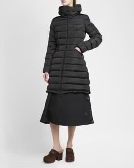 Flammette Long Puffer Coat