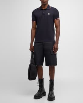 Men's Pique Logo Patch Polo Shirt