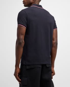 Men's Pique Logo Patch Polo Shirt