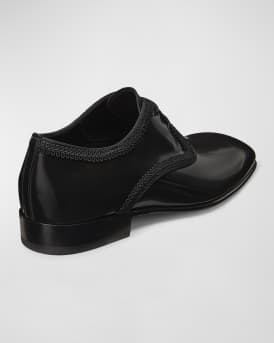 Men's Alastar Fabric-Trim Leather Derby Shoes