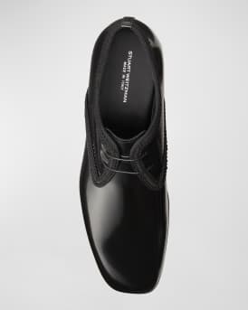 Men's Alastar Fabric-Trim Leather Derby Shoes