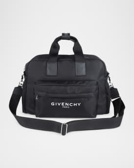 Logo-Print Cotton Diaper Bag