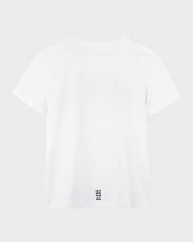 Boy's Curved Logo-Print T-Shirt, Size 8-14