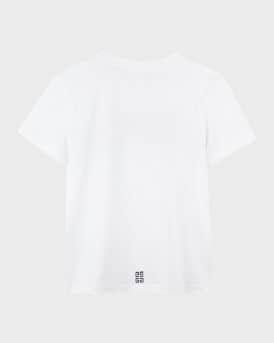  Boy's Curved Logo-Print T-Shirt, Size 4-6