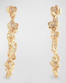 Orchid Hoop Earrings