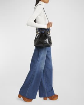 Marcie Bucket Bag in Shiny Calfskin