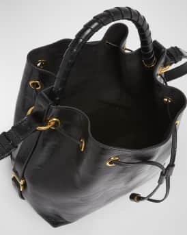 Marcie Bucket Bag in Shiny Calfskin