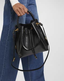 Marcie Bucket Bag in Shiny Calfskin
